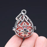Flower Cage Pendant for Jewelry Making DIY