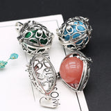 Flower Cage Pendant for Jewelry Making DIY