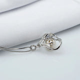 Freshwater Pearl Pendant Hollow Out Girly Style Jewelry