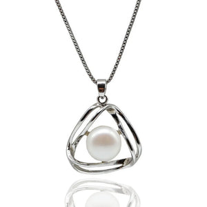 Freshwater Pearl Pendant Hollow Out Girly Style Jewelry