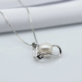 Freshwater Pearl Pendant Hollow Out Girly Style Jewelry
