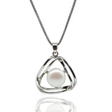 Freshwater Pearl Pendant Hollow Out Girly Style Jewelry