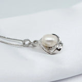 Freshwater Pearl Pendant Hollow Out Girly Style Jewelry