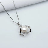 Freshwater Pearl Pendant Hollow Out Girly Style Jewelry