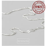925 Sterling Silver Necklace for Women Choker Jewelry Birthday Gift