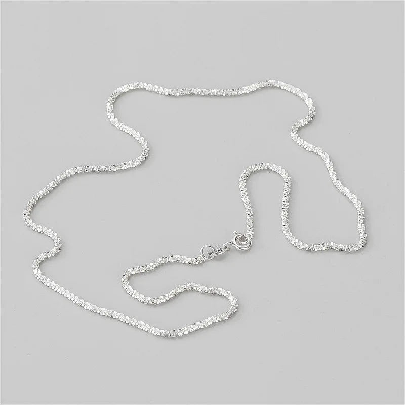 925 Sterling Silver Necklace for Women Choker Jewelry Birthday Gift