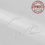 925 Sterling Silver Necklace for Women Choker Jewelry Birthday Gift