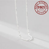 925 Sterling Silver Necklace for Women Choker Jewelry Birthday Gift