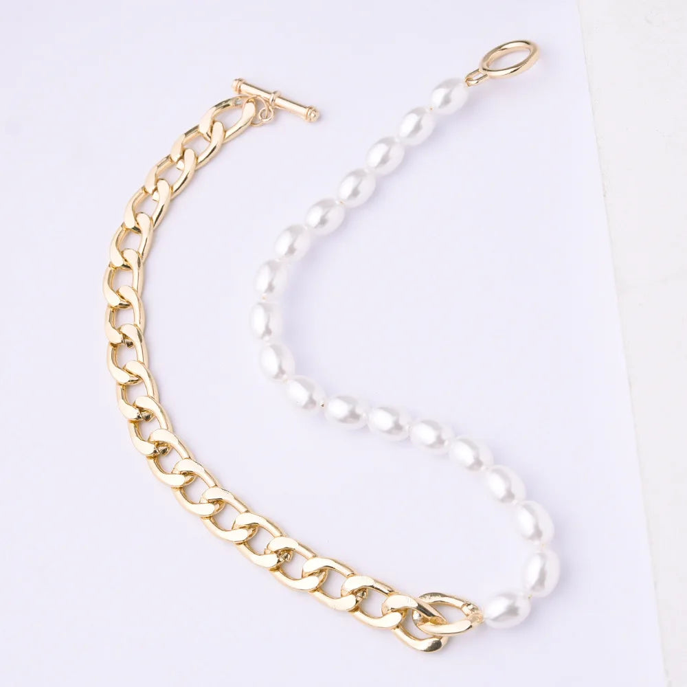 Vintage Punk Choker Necklace Chunky Chain Jewelry