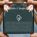 Crystal Mother Daughter Necklaces Set, Christmas Birthday Gift