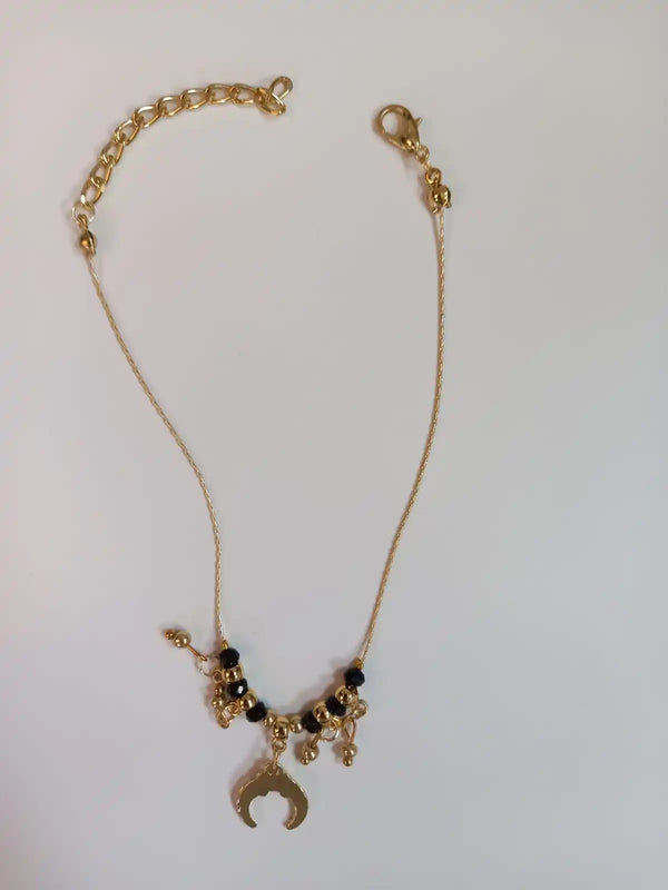Women Summer Gemstone Anklet Chain Foot Jewelry