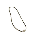 Women PU Leather Necklace Pendant Chain Sweater Magnetic Necklace