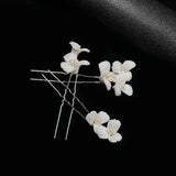 Women Pearl Ceramic Hair Pins Head Jewelry Accessories