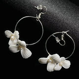 Women Pearl Ceramic Hair Pins Head Jewelry Accessories