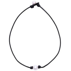 Pearl Necklace Leather Classic High Jewelry Gift Party Pendant Choker