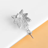 925 Sterling Silver Pearl Bead Pendant Semi Mount CZ Jewelry Setting
