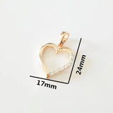 Heart Shape Cubic Zircon Lady Necklace Pendant