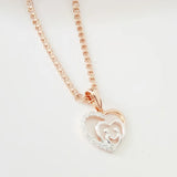 Heart Shape Cubic Zircon Lady Necklace Pendant