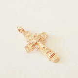 Christian Jewelry 585 Rose Men Women Pendant Necklace