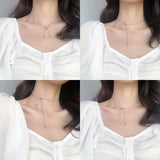 Women Cross Pendant Choker Necklace Adjustable Collar Jewelry