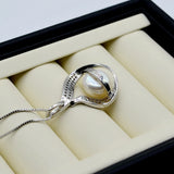 Freshwater Pearl Pendant Silver Necklace for Women