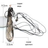 Crystal Pendant Necklace Sweater Chain Drop Long Paragraph Women Jewelry
