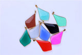 Mix Stone Smooth Crystal Pendants for Women DIY Necklace Supplies