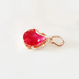 Red Cubic Zircon Pendant 585 Necklace Pendants for Women