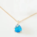 Red Cubic Zircon Pendant 585 Necklace Pendants for Women