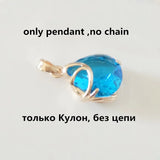 Red Cubic Zircon Pendant 585 Necklace Pendants for Women