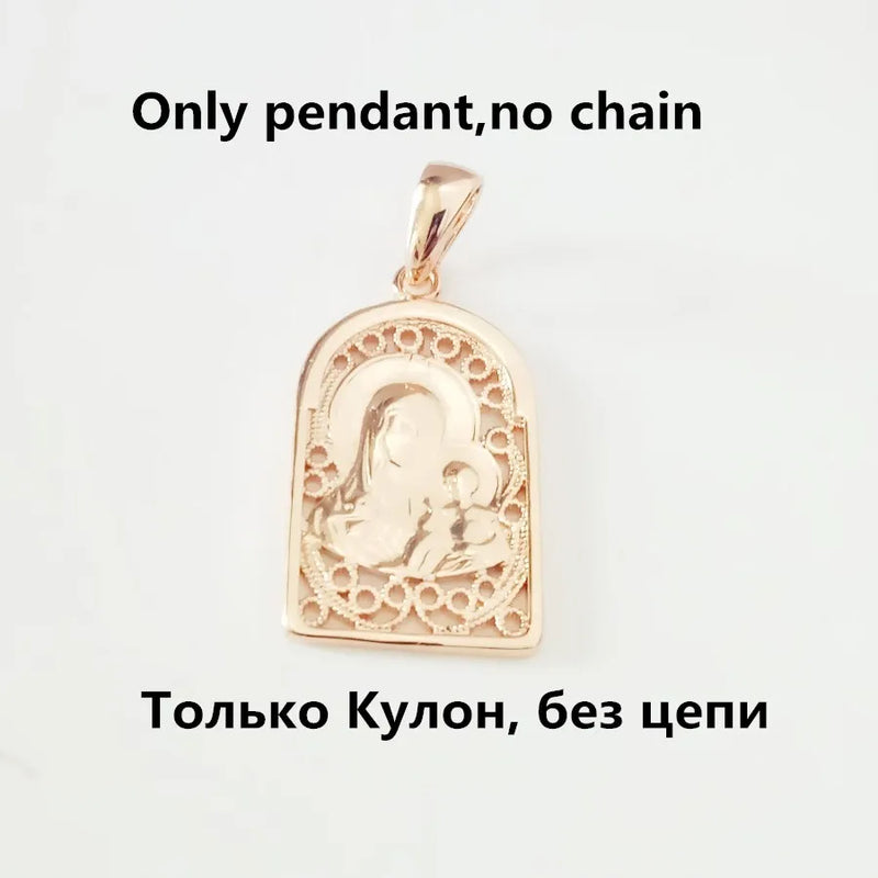 Religious Orthodox Pendant 585 Necklace Pendants Women Men Jewelry