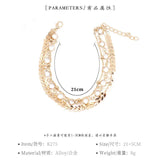 Double Layer Anklet Chain For Women Personality Jewelry