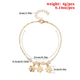 Retro anklet Personality chain for Women Anklet Lover Jewelry