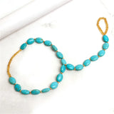 Rice Beads Texture Anklet Chain For Women Jewelry Accessories
