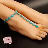 Rice Beads Texture Anklet Chain For Women Jewelry Accessories