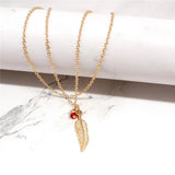 Bead Feather Anklet for Women Summer Beach Accessory