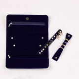 Velvet Jewelry Storage Roll Bag Organizer for Travel