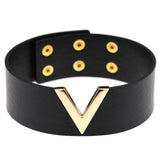 Punk Gothic Leather Choker Necklaces Heart Rivet Collar