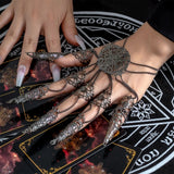 Women Punk Nail Hobby Nail Bracelet Ornament Halloween Party Gothic Gift