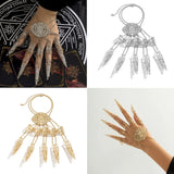 Women Punk Nail Hobby Nail Bracelet Ornament Halloween Party Gothic Gift