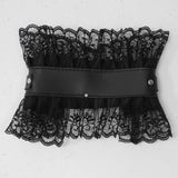 Punk Style Leather Buckle Front Lolita Necklace Choker