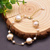 Natural Baroque Freshwater Pearl Wedding Party Bracelet