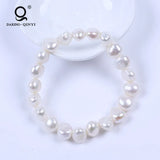 Purple Baroque Pearl Beads Bracelet 8mm