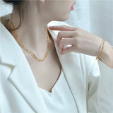 Real S925 Sterling Silver Necklace For Women Wedding Party