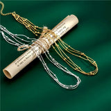 Real S925 Sterling Silver Necklace For Women Wedding Party