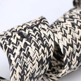 Women Resin Buckle Dress Belt Straw Elastic Waist Chain Weed Belly Necklace