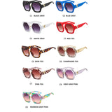 Retro Square Sunglasses UV400 Crystal Eyewear