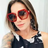Retro Square Sunglasses UV400 Crystal Eyewear