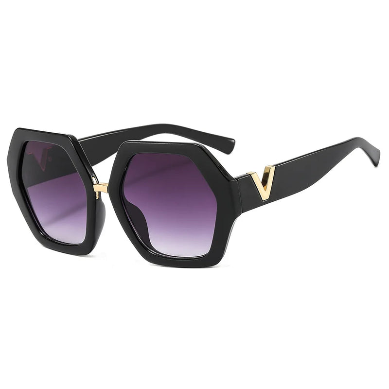 Retro Square Sunglasses UV400 Crystal Eyewear