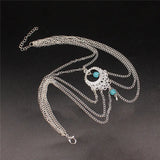 Retro Ethnic Wind Hollow Water Drops Anklet Texture Beach Anklet